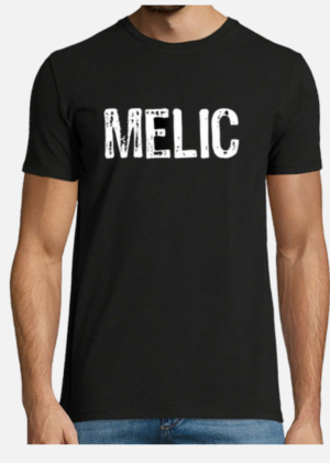 Camiseta negra hombre modelo Melic