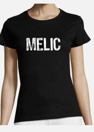 Camiseta negra mujer modelo Melic